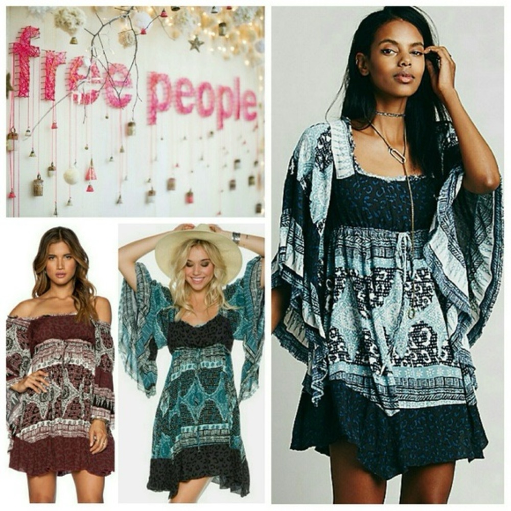 Free People Bohemian “Heart of Gold” Dress